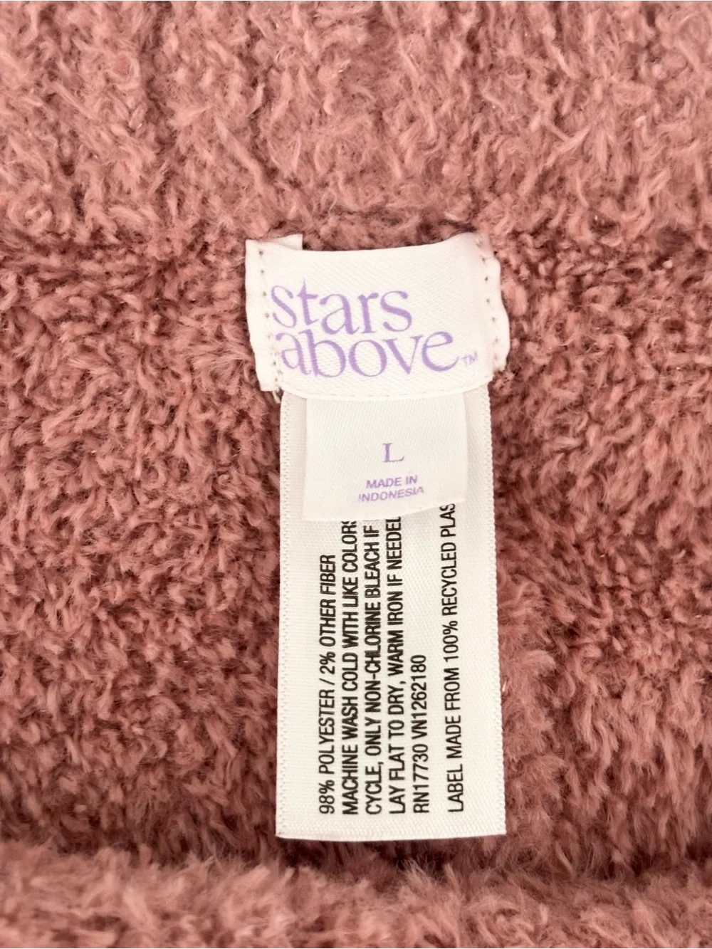 STARS ABOVE Teddy Wide Leg Lounge Pants